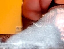 THICK PAWG USES BF CUM AS LUBE RIDING VIBRATOR HARD