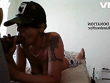 ROLE PLAY Lesbo Female Gives Oral For Giant Brown Cock Homo Tractable