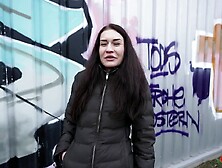 GERMAN SCOUT - Slender Czech Teen Stefani Jameson with Saggy Boobs Pick Up for 1st Casting Bang