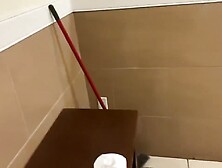 4 Location Public Bathroom Masturbation (Piss And Cum) 1080P