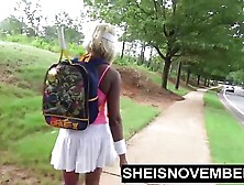 HD Tennis Court Stranger Gets Amazing BJ Throat Fuck From Skinny Innocent Saggy Boobs Ebony Msnovember,  Eating An Ice Cream Con
