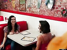 Busty Big Cock Futa Babes Fuck In Diner