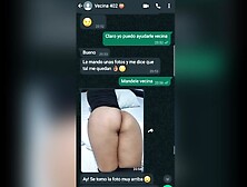 Vecina cachonda me invita a su apartamento para coger