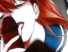 Cum Tribute Asuka (Evangeline)