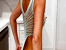 Vicky Stark Nude Mesh Outfits Try On Video Leaked