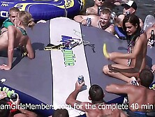 Teenie Skanks Let Random Strangers Eat Their Pussies At Sleazy Lake Party