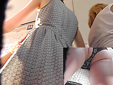 Really hot upskirt (fake) with two adorable girls in public