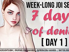 DAY one JOI AUDIO SERIES: 7 Days of Denial by VauxiBox (Edging) (Jerk off Instruction)