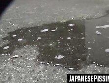 Japanese Babes - Shower Scene With Luscious Bush & Golden Streams
