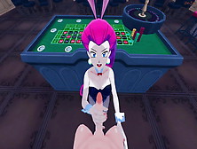 Jessie Gets Pov Fucked By You In A Casino.  Pokemon Hentai.