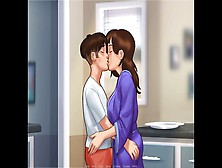 Summertime Saga: Stepmom Teaches Her Stepson Charming To Kiss-Ep 169