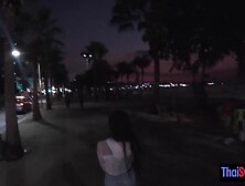 Sexy big ass Asian slut sucking bad clients dick after passion night walk
