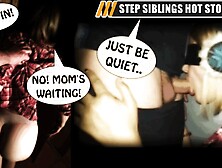 Asked Step Sister to Suck Quietly in the Closet so we would not be Caught by Mom.  Quick Cum in Mouth