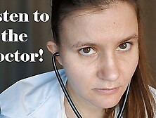 Toxic Russian doctor tried to dominate during the medical examination, but boned her in a mouth
