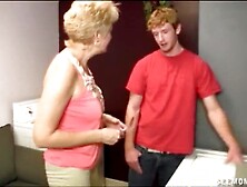 Oral In The Laundry Room