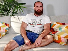 Jawked - Hairy Hottie John Barber Tugging His Meat