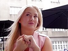 "Adorably Rough Sex - Petite Blonde Babe Denisa Gets Fucked Hard"