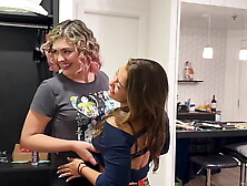 Couple invites neighbors over for dinner and it ends in sex.