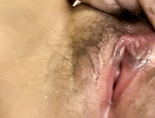 Record The Virgin Pussy After A Clitoral Orgasm,  The Slimy Clitoris Is Still Bulging