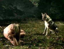 A Wolf And A Naked Girl