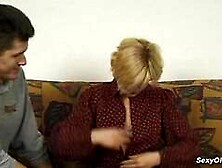 Skinny hairy pussy and armpits mature lady Wiebke gets fucked by big dick
