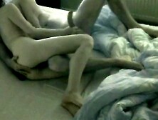 Wife jerks my cock and squeezes balls,  with cumshot