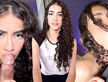 Pretty 18-year-older Hispanic nervously records her first sextape for her profile.