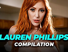 Girlsway - Hot Redhead Lauren Phillips Compilation! Squirting,  Rough Fingering,  Group Sex,  & More...