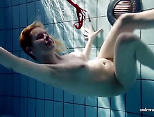 Big Tits Blonde Swimming Pool Teen Showing Pussy