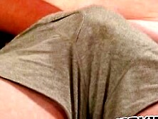 Juicy cock of fat inked hunk gets pulls on in his own room