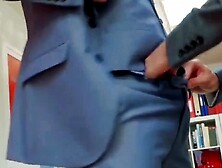 Stylish businessmen analdrilling following careless cocksucking