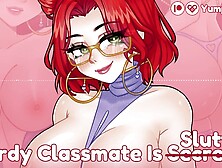 Nerdy Slut from Class is Secretly a Nympho! AUDIO ASIAN CARTOON | Erotic Roleplay | POINT OF VIEW Audio Hentai