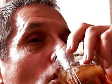 Smoking hot blonde beauty has a flaming hot threesome with two big cocks