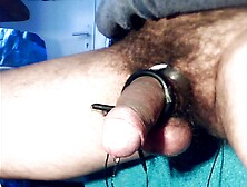 Estim Soft Precum Mliking To Hard Cumshot Leak