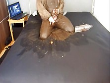 Mud,  Piss And Dildo Play In My Bed.