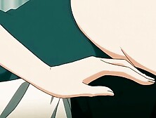 Sexy chick with big tits takes on two hard cocks in doggy & cowgirl positions