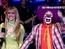 Apresentadora Noelia Culote nua mostrando a buceta