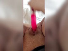 Fat Eighteen Fucks Her Leaking Bushy Snatch With Sex Toys