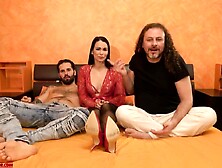 Female-Dominator Seduces With Her Marvelous Feet and Kisses Dad Who Sniffs and Licks Foot Fleshly FemDom