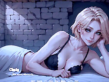 In the school of Mysteria,  a lord lets his submissive drill his wife while he watches and gets off