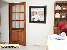 Hawt large booty Afro teen Xandi Belle is willing to shine and suck biggest dong