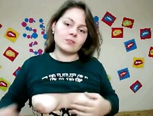 Ukrainian whore Anna gets her tits out