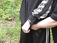 Stepmom sucks my dick in a public park and swallows cum