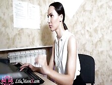 Lilu Moon Loves Having Fun With Her Twat As A Sexsual Secretary