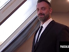 Teen sub Ariell Aquinas fed jizz after a doggy ride