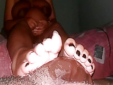 Ebony Bbw Footjob