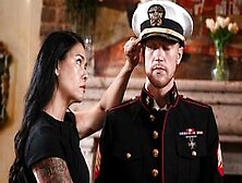 Asian Milf Stepmom Had Stepson Wear Stepdad His Military Uniform