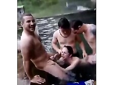 Drunk Dudes Use And Degrade A Streetwhore