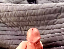 Thick Cock Throbs Hard While Edging