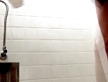 Asian ladies soak their thongs and striped undies in stores pee rush